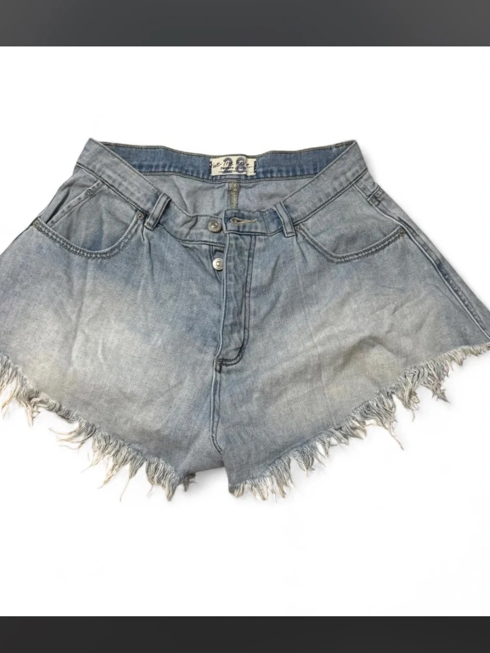 Frayed Denim Shorts